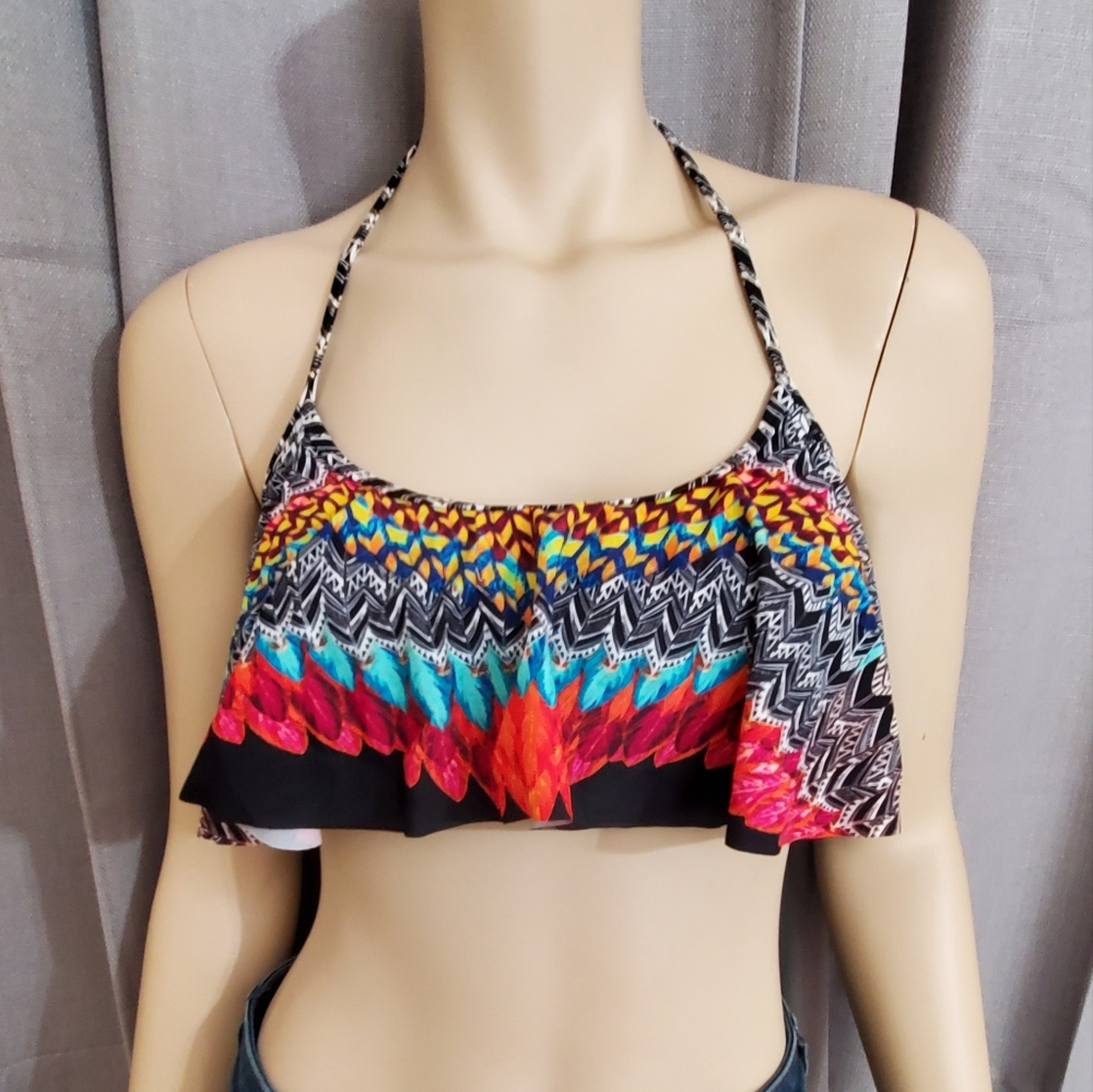 Jessica Simpson Boho Style Bikini Top Size Large